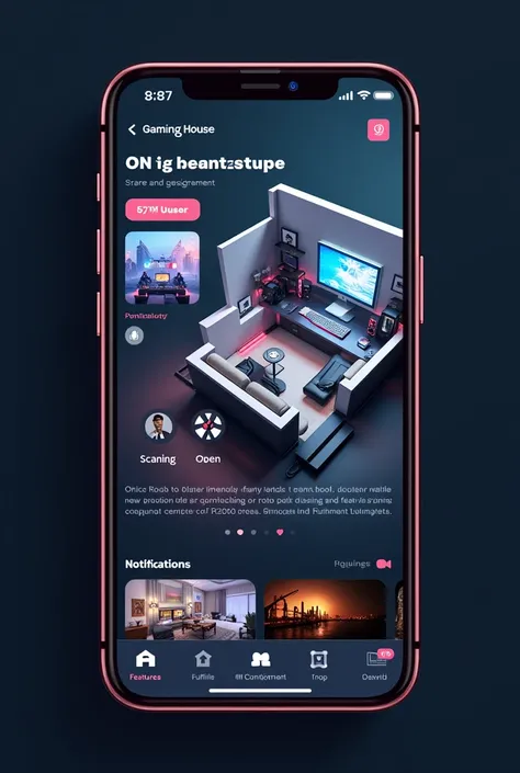  To create the Gaming House app ,  here is the step by step of how the user experience would develop from the moment they open the app until they use its key functions:

1. Pantalla de Bienvenida

	 • Objective :  Show the app logo and allow users to log i...