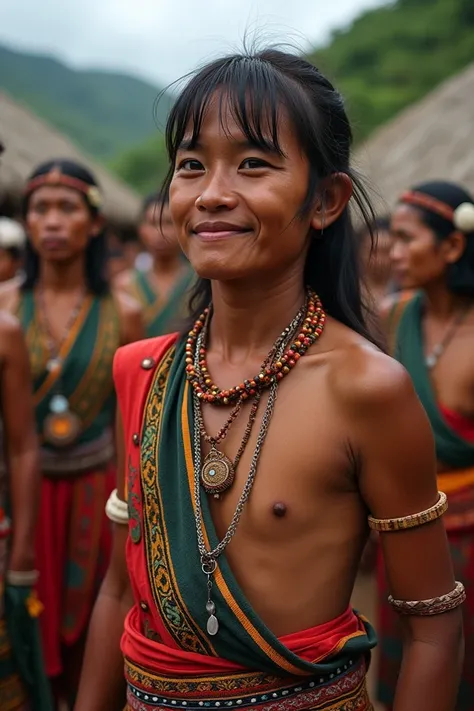 A photo of indigenous people in an arte report 