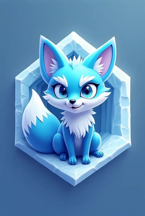 a 3d logo called icyfoxy 