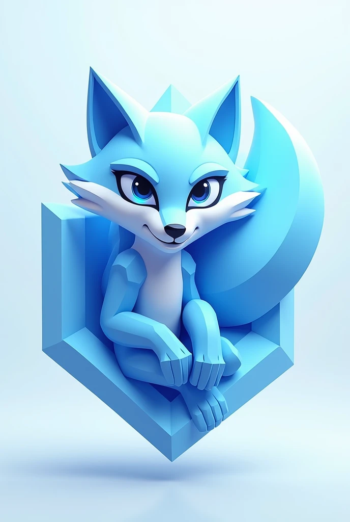 a 3d logo named "icyfoxy" 