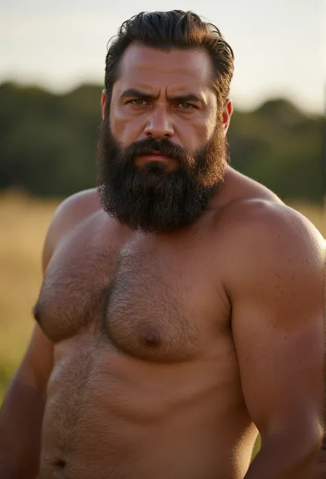 8K Very Best Highest Realistic very Realistic real 8K very detailed highly photorealistic very real realistically detailed very close-up photo of a Very handsome big bearded and rugged hairy burly muscular big chubby beefy bulked up dad body man, wearing v...