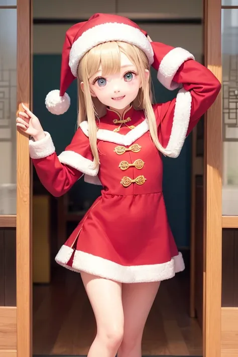  china dress,  mini skirt Santa 