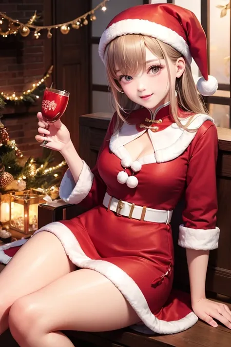  china dress,  mini skirt Santa 