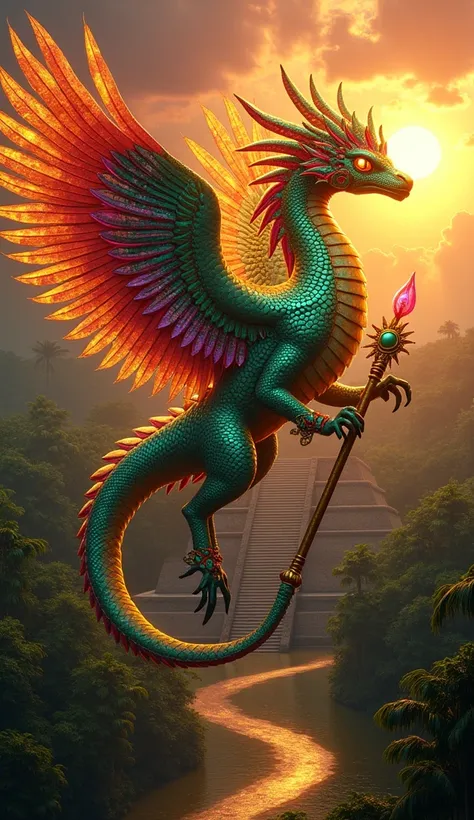 Mexico: Feathered Serpent of the Sun (Quetzalcoatl)
Hyper-Realistic Design:
A mythical feathered serpent with iridescent scales that shift between emerald green, ruby red, and golden hues, creating the illusion of a living mosaic. Each scale reflects light...