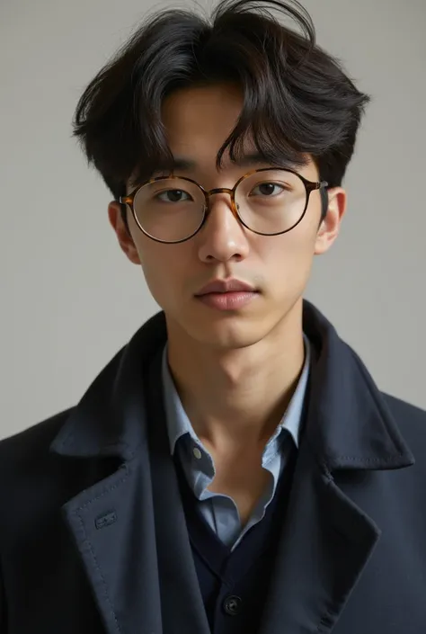 Realistic male portrait 。Calm、 wearing glasses in an intellectual atmosphere
The age is in their late 20s with a simple and sophisticated fashion style〜 early 30s
Japanese style handsome guy 。Different poses