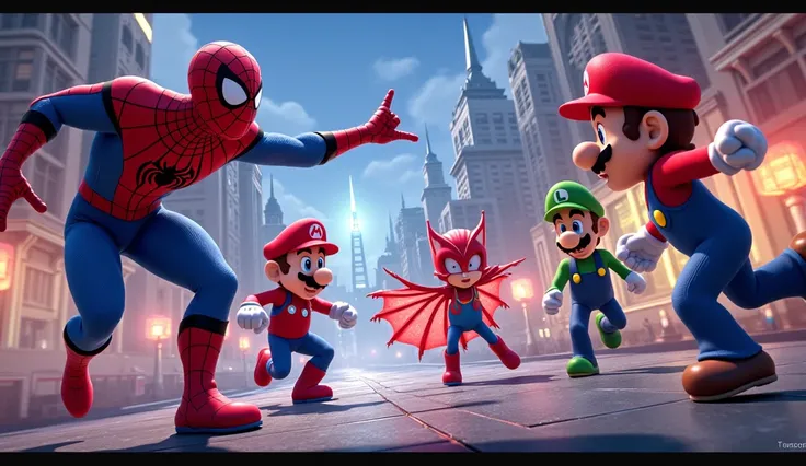 Spiderman 🆚 Mario Bros 🆚 Pj Masks 🆚 Talking Tom Monster Dance