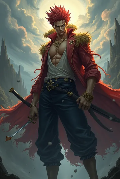 shank fuse together, combine with haki sabo in one piece 