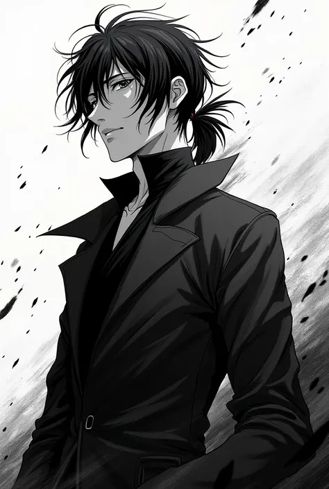 A black and white manga image of Goyo Satoru 