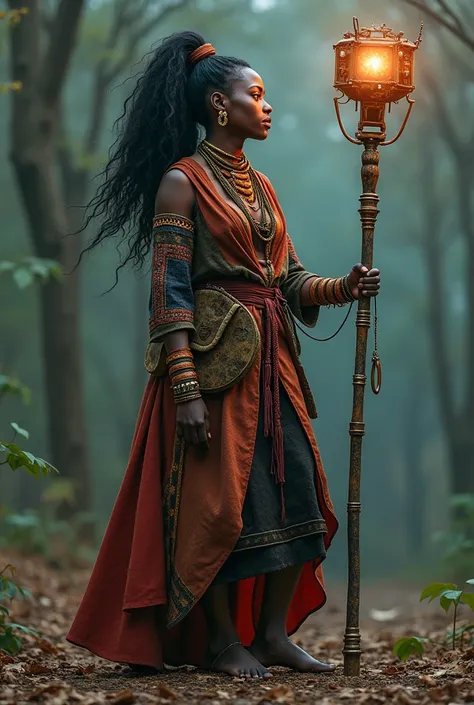 The Tecnoshaman **
- **Name:** Ndlovu
-**Origin:**  South Africa ,  inspired by the connection between ancient wisdom and modern technology .
- **powers:**  Can connect to technological networks and hack systems with the mind .
 She carries a cane that com...