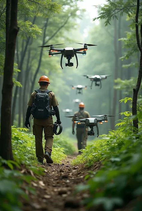 drones and sig tools not so expensive in price designed to carry out forestry work