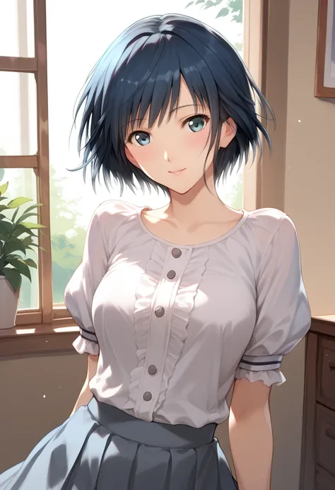 Amagami Asahi, blue hair, do anime Amagami-san Chi no enmusubi, Asahi Amagami