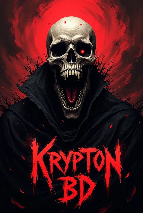 a death metal band logo named KRYPTON BD