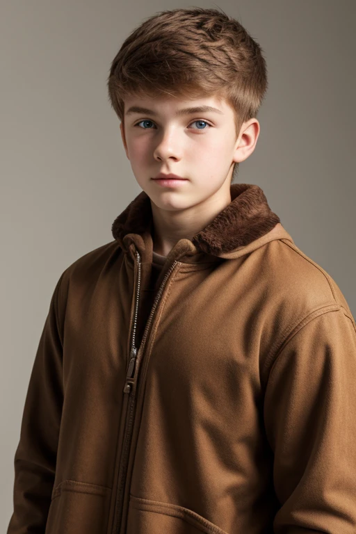 Russian teenage guys、 HD Model, Brown Hair,  simple background, 