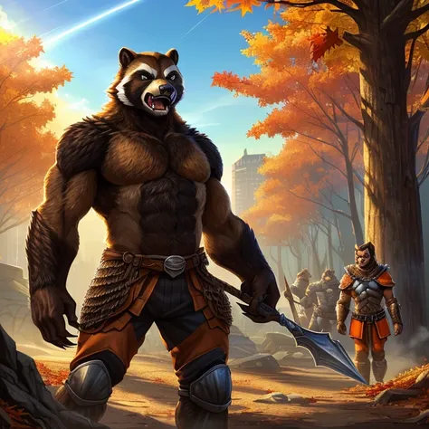 Masterpiece, HD, high resolution, high quality, best quality, super detailed. Solo creature alone, multiple view. Fantasy art.
{{(A male-adult-elder-humanoid-wolverine:(appearance: wolverine-brown-and-black-fur. full-body-covered in-brown-and-black-fur. Sh...