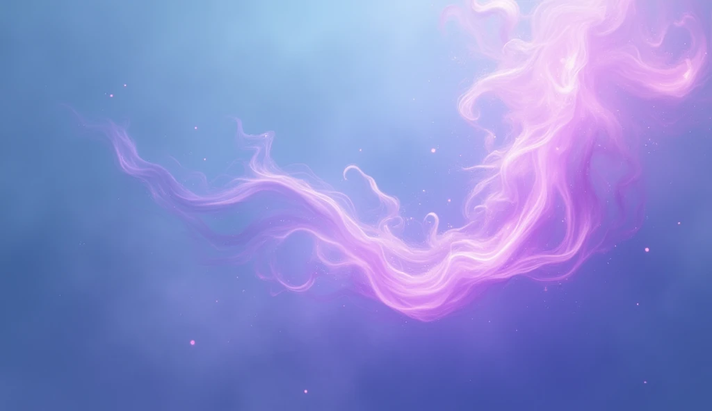 Violet flame on pastel blue background