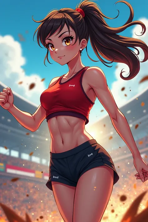 Female athlete anime 