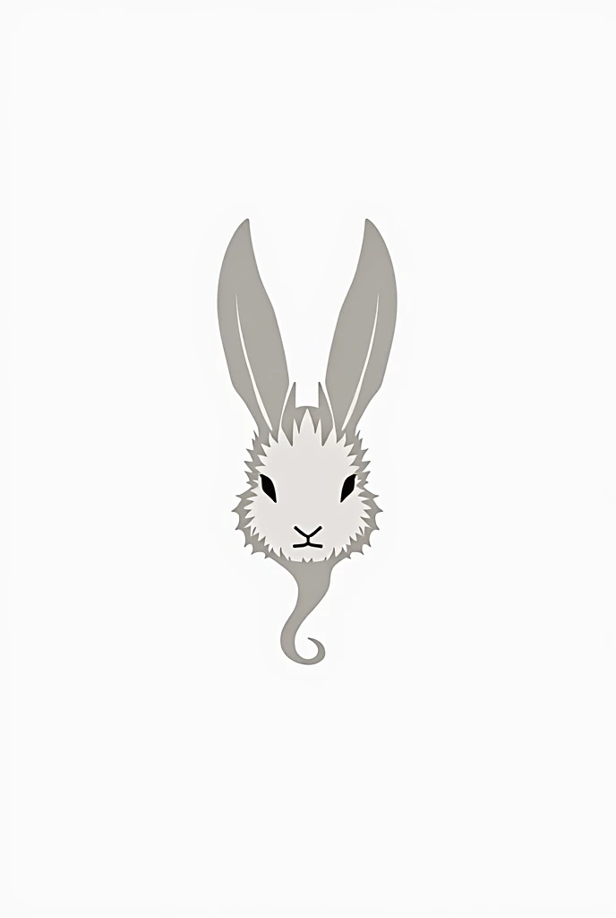 Imagine that you are an expert in graphic design ,  SPECIALIZED IN SIGNAGE ,  VISUAL LANGUAGE AND LOGO AND ICON DESIGN .

task: Design a RABBITS HEAD icon in a minimalist and elegant style ,  using only black lines on a white background . 
 Make sure the d...