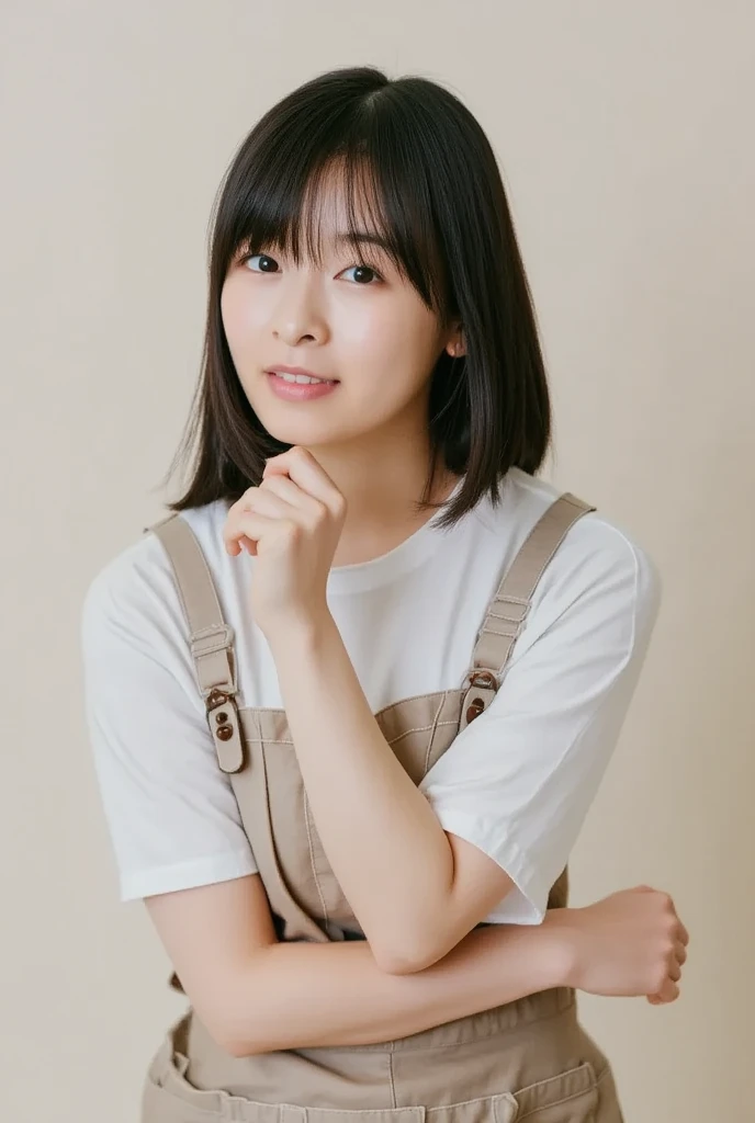  one girl who is at ease, ( casual clothes, Pastel colored clothes:1.2), ( beautiful Japanese idol portrait),
(Simple background in light colors:1.3),
( RAW photo,   best quality ), (Realistic, photo-Realistic:1.4), masterpiece,  8K Portrait ,
 very delica...