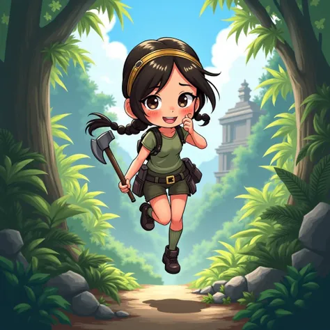 Cute anime lara croft 