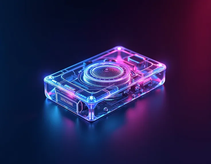 crypto wallet neon glass