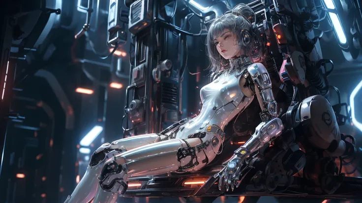 (dramatic, gritty, intense:1.4),masterpiece, best quality, 8k, insane details, intricate details, hyperdetailed, hyper quality, high detail, ultra detailed, Masterpiece, science fiction(cyberpunk:1.3)building,
1girl,  soloPatent leatherbodysuitglowing...