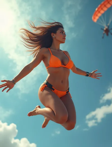 big tit bikini skydiving
