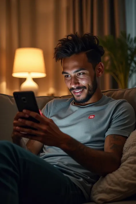 Neymar watching YouTube 