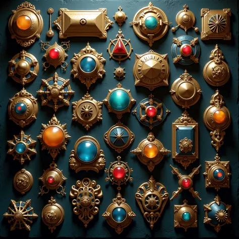 a collection of the most ornate buttons, switches and levers ever imagined