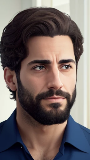 Realistic photo of a Jewish man focusing on the face 