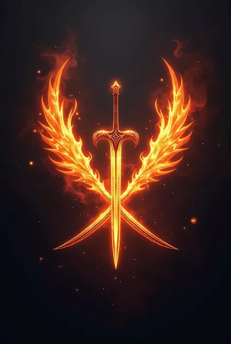 Logo Crossed Fire Sword RPG, with my name "Costa Scripts"