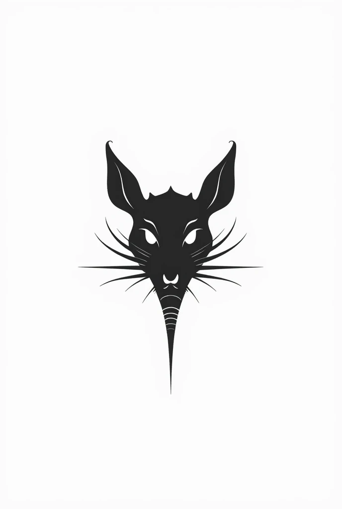 Imagine that you are an expert in graphic design ,  SPECIALIZED IN SIGNAGE ,  VISUAL LANGUAGE AND LOGO AND ICON DESIGN .

task: Design a MYSTERIOUS RATS HEAD icon in a minimalist and elegant style ,  using only black lines on a white background . 
 Make su...