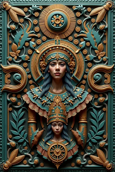 Mysterious cover of the Mayans with people