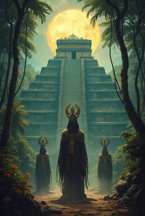 Mysterious cover of the Mayans with people that make an impression 