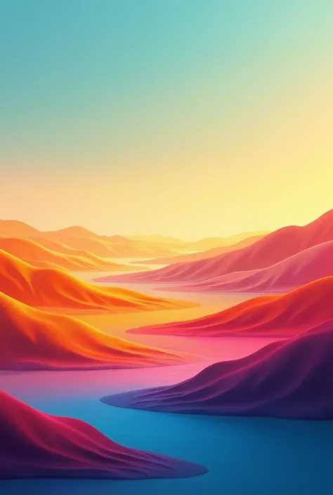 Create a horizontal background with the colors gold, Blue and orange with no trees, plants or anything else like that