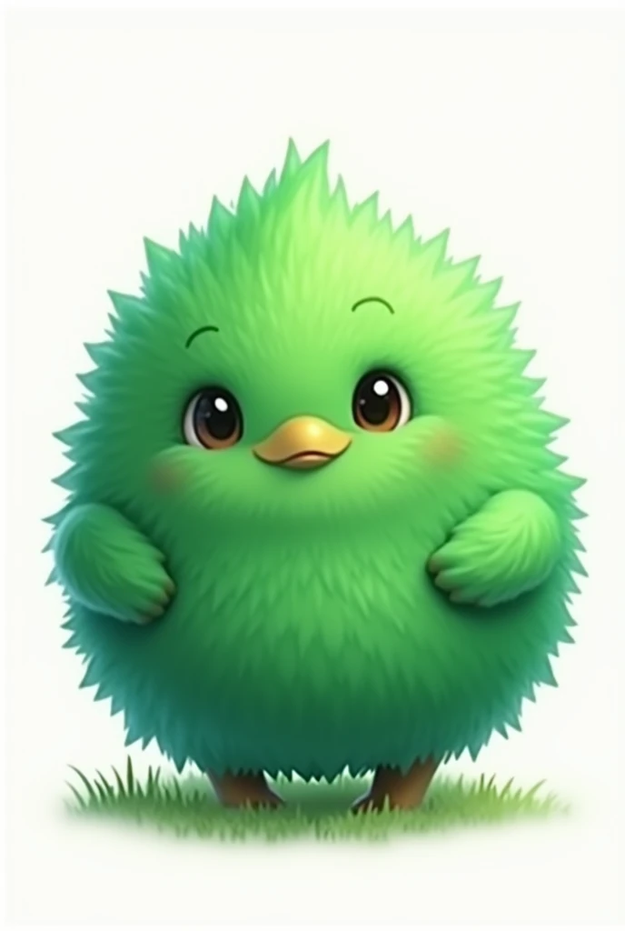 GREEN FUR BALL PNG NO BACKGROUND
