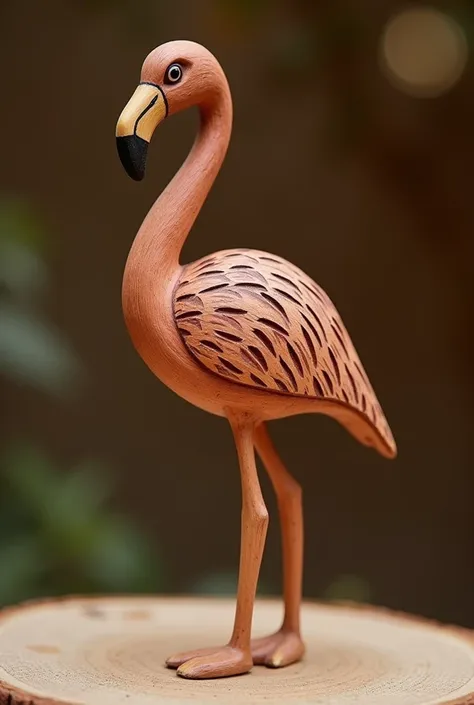 muñeco de Wood de flamenco, little, artisanal, Wood, Artesania , flamingo, animal,