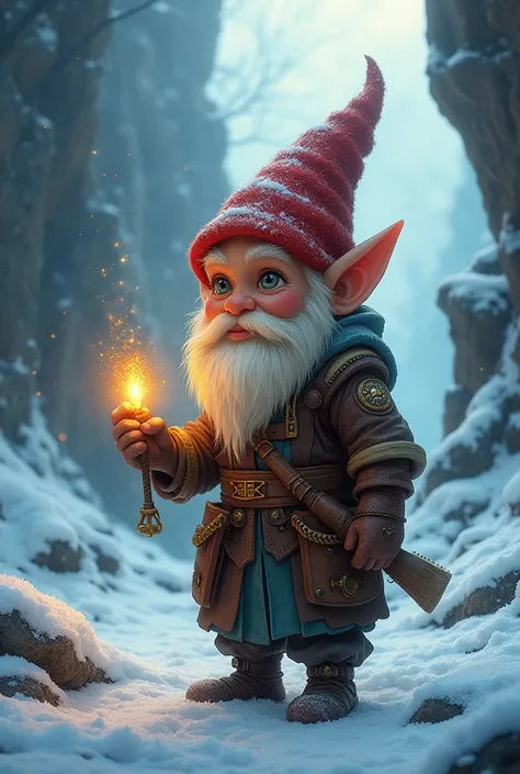 Sindri Turen, affectionately known as "Tin," was born into the industrious clan of Tinkers, a group of Rock Gnomes renowned for their ingenuity and craftsmanship. The Tinkers lived in the harsh, icy expanses of the north, where survival was a daily challen...