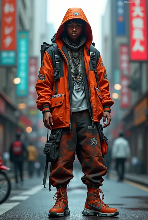  Full body cyberpunk inspired character 3D rendering | Arcadias hood style  | intricate,  dressed in urban streetwear  | Fashion |  vivid colors ,  ultra detailed  |  unreal engine rendering 