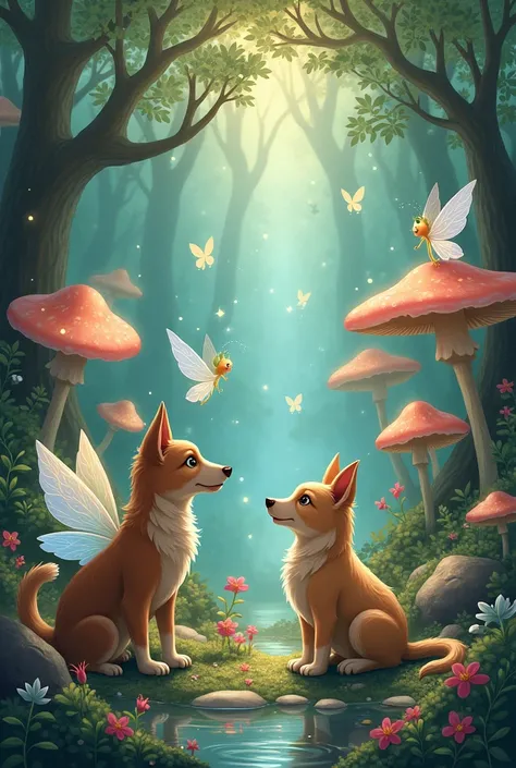 pets in their world with a fairy