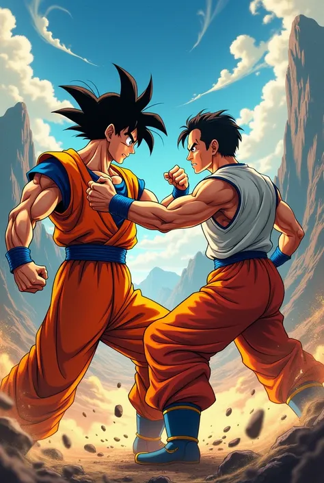 Goku fighting Bolsonaro