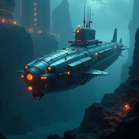 cyberpunk submarine