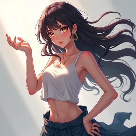 profile picture,  design, anime, woman,  taking a pose