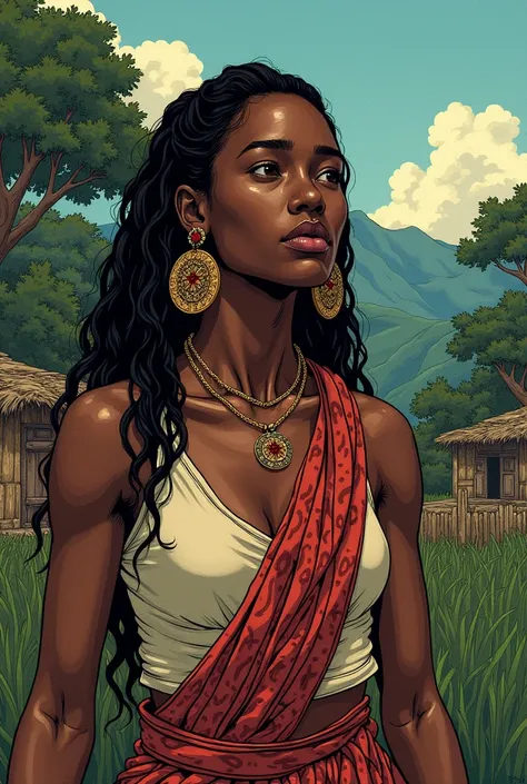 Comic about a black woman who was enslaved and fights for the freedom of her people in Quilombo 