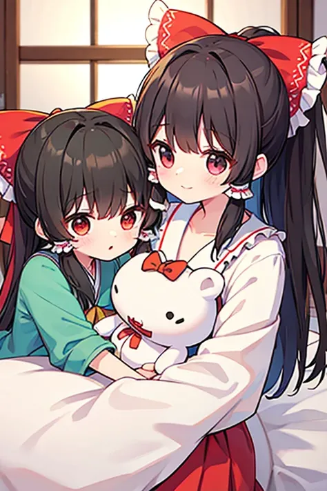 Hakurei Reimu and Kirisame Marisas plush toy group