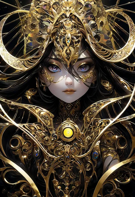 ，Hold the giant scythe，Vintage style，Well-developed muscles，（tangled，datura，Tangles，entangled），，holy rays，gold foil，Gold leaf art，glitter drawing，Full tarot border，（Full bezel 1.5）Full body like，（best qualtiy，ultra - detailed，Most Best Illustration，Best sh...