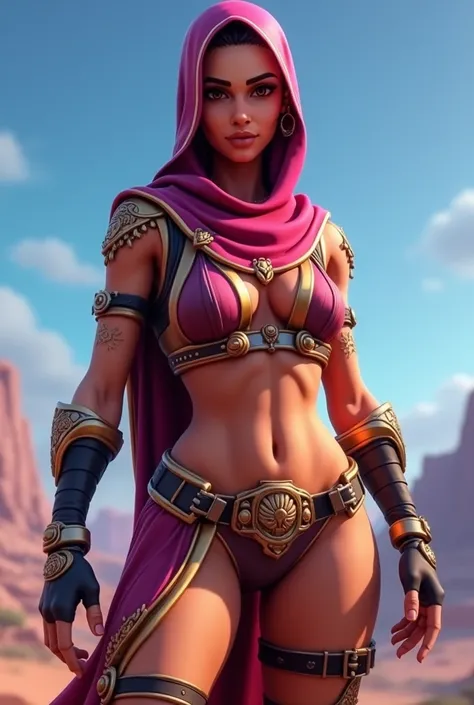 Fortnite skin , arabian goddes , sexy, hijab style , nude , fortnite graphics