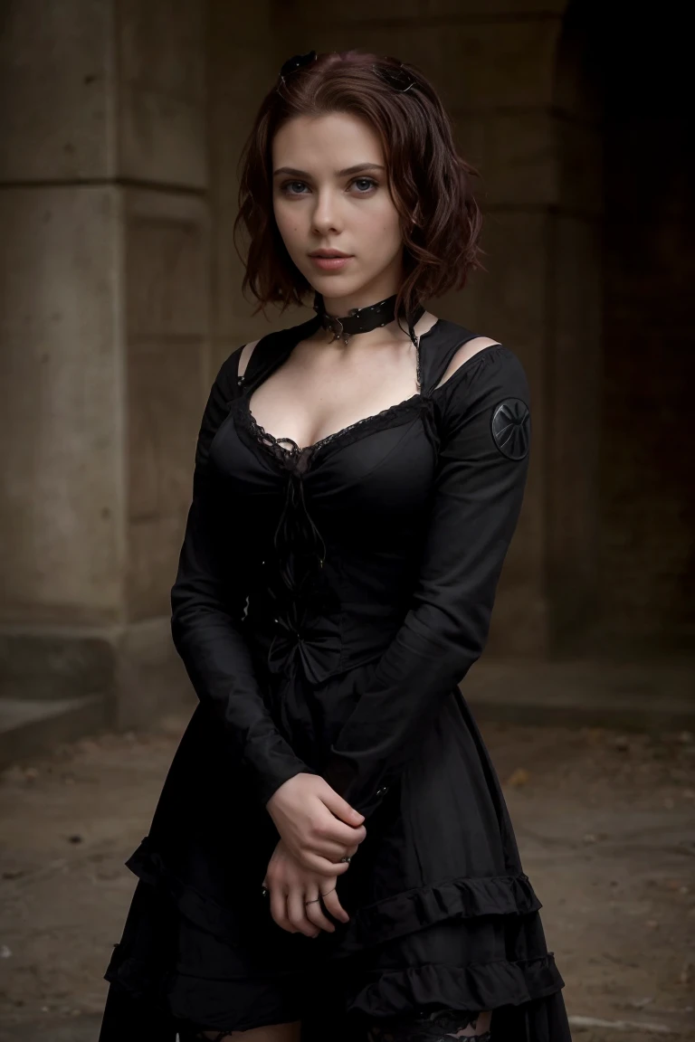 ,scarlettjohansson,(((girl 18 yr))), girl dressed in gothic clothing