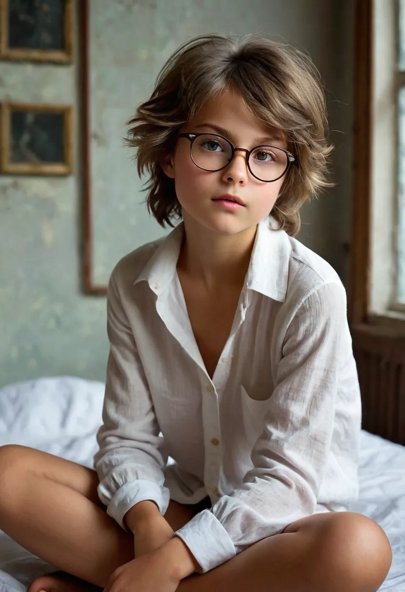 masterpiece of realiatic photography, high quality, shaded tones; appearance: the cute tomboy girl nika whose age is older than ...