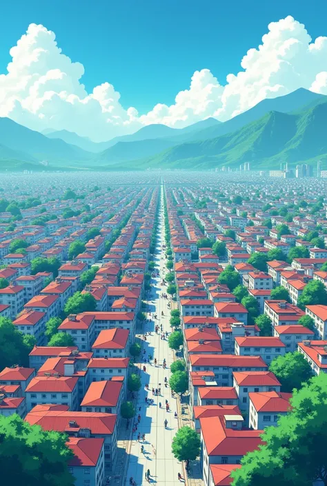  nepal city after s drawing like anime from sky view easy simple to draw anime city from sky without trees for s with many roads