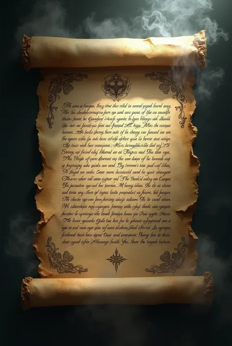 Image of the written prophecy